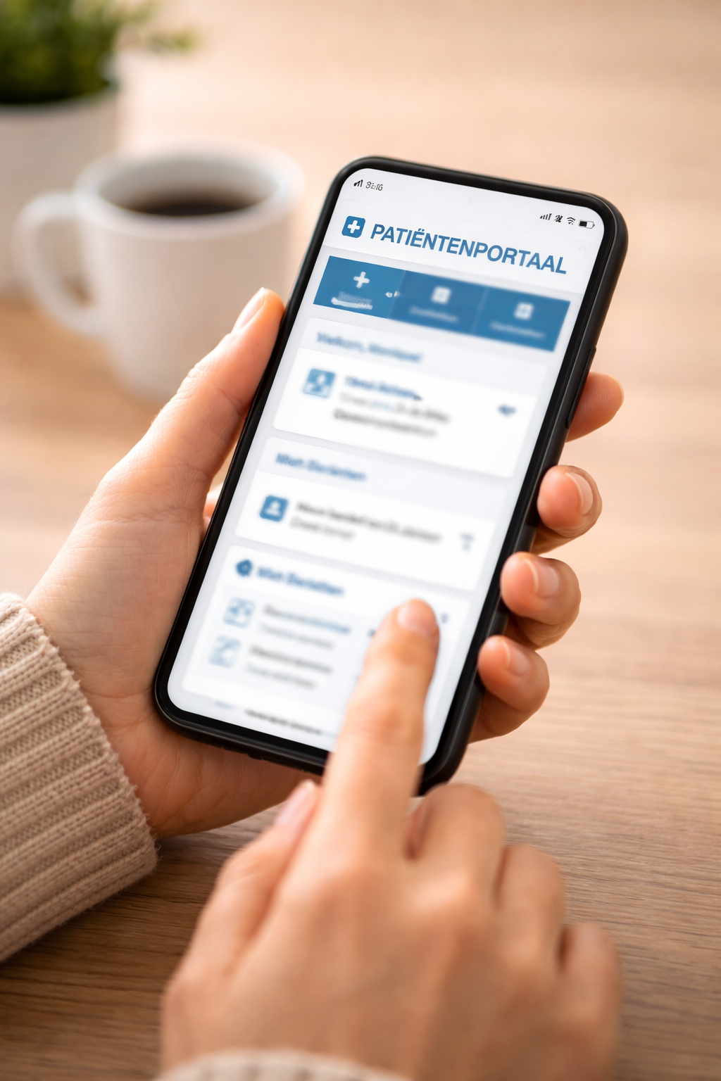 Patiëntenomgeving: regel uw zorgzaken online